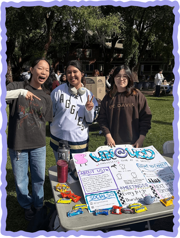 Linguistics Club members