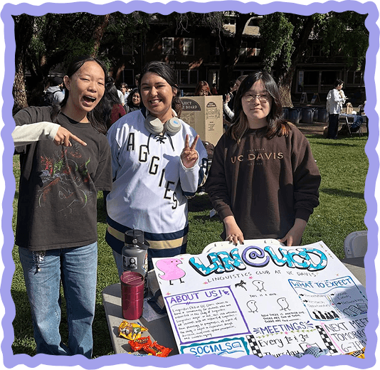 Linguistics Club members